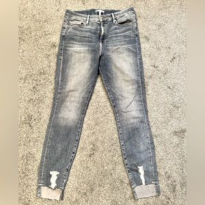 Good American, Brand New Step Hem Jeans